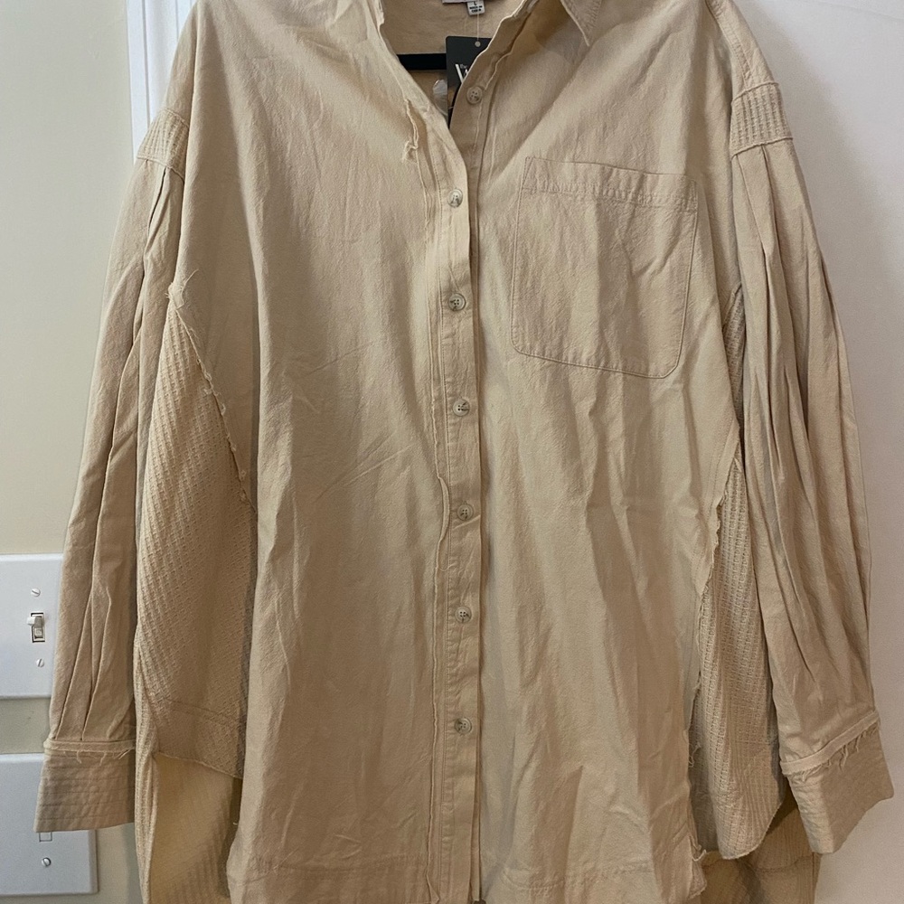 Elegant Beige Women's Blouse